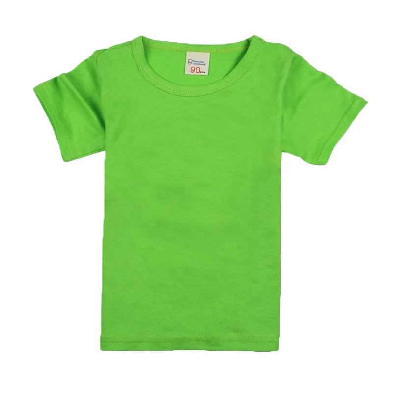 Boys T Shirt for Kids 2 3 4 5 6 7 8 9 10 11 12 13 14 Years 2024 Cotton Summer Top Green Yellow Red Baby Toddler Clothes Korean