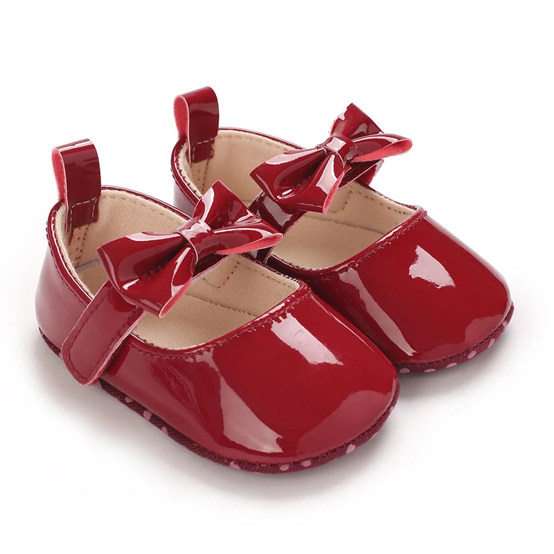 Baby Girl Shoes Bowknot Flats Soft Sole Newborn Princess Walker Sandals Formal Toddler Shoe