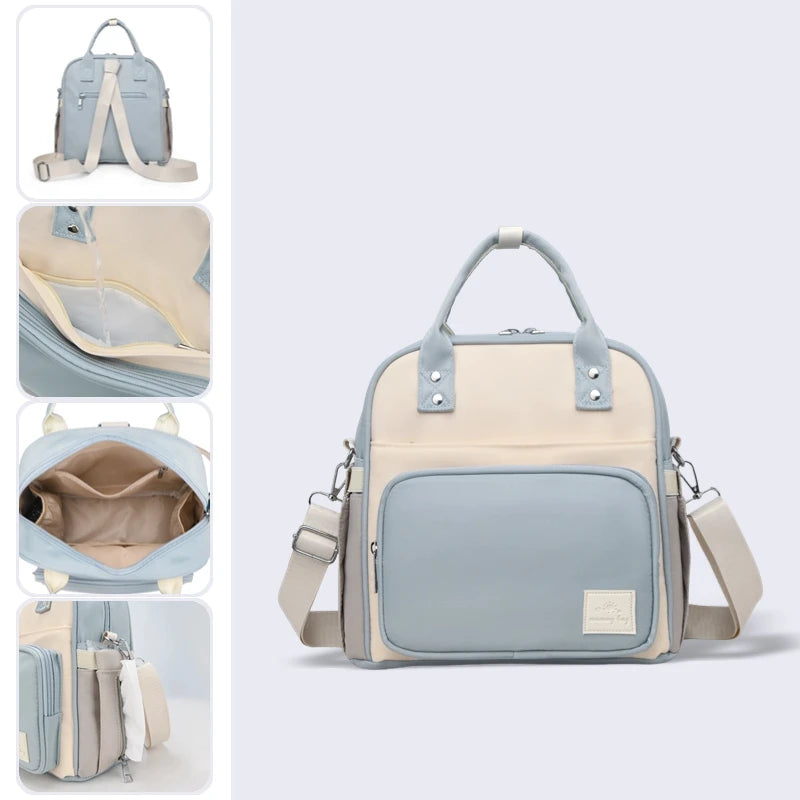 Fashion Diaper Bag for Newborn Baby Waterproof Light Weight Handbag Protable Mommy Backpack Quick Outing Nappy Changing Bag