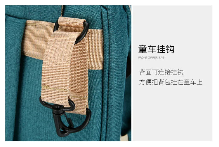 Baby Bed Mother Large Capacity Nappy Milk Bottle Backpacks with Changing Mat Convenient Baby Nursing Bags Gift Mommy Diaper Bags