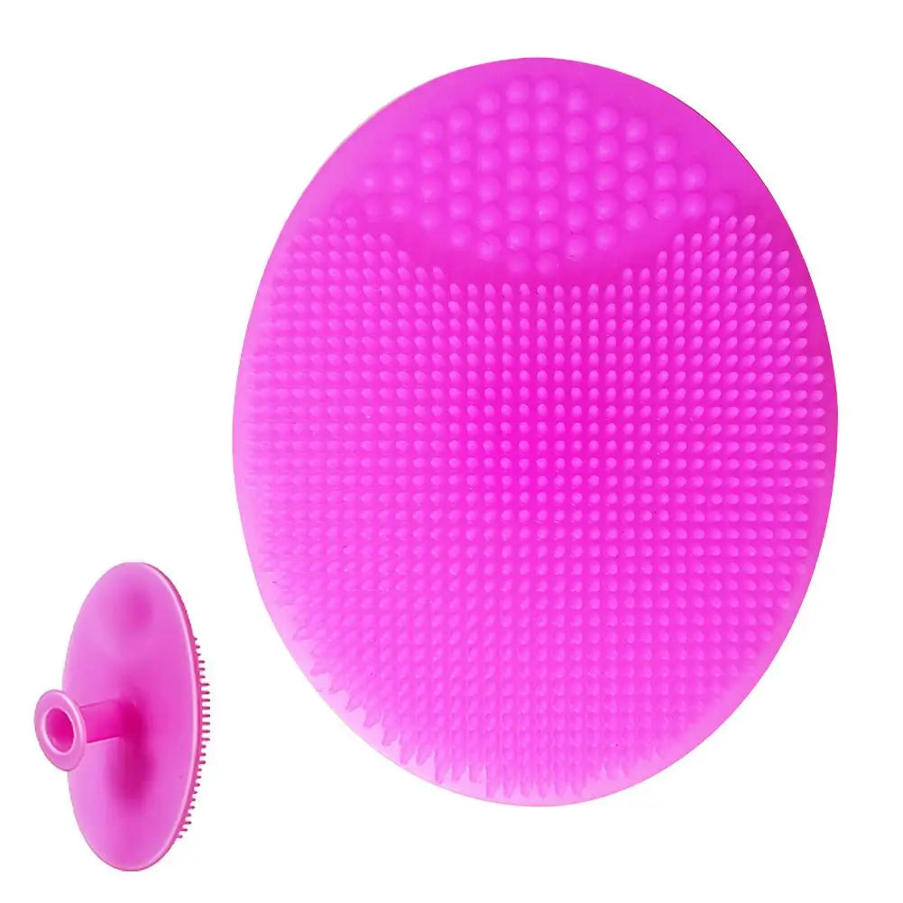 Baby Shampoo Brush Silicone Gentle Scalp Massager Soft Hair Scrub Brush for Newborn Cradle Cap Bath Cleaning Care