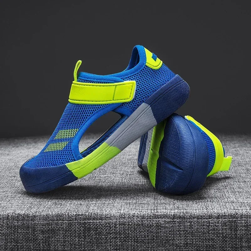 Boys Beach Sandals 2025 New Summer Children Casual Shoes Kids Lightweight Closed Toe Baby Sport Sandals for Girls Eu Size 23-36