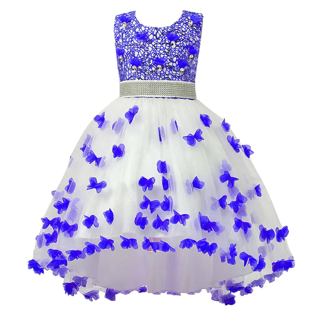 Girls Princess Dresses,Flower Sequined Ball Gown,Birthday Pageant Robe Formal Occasions Teenage Girls Dress for Party/Wedding