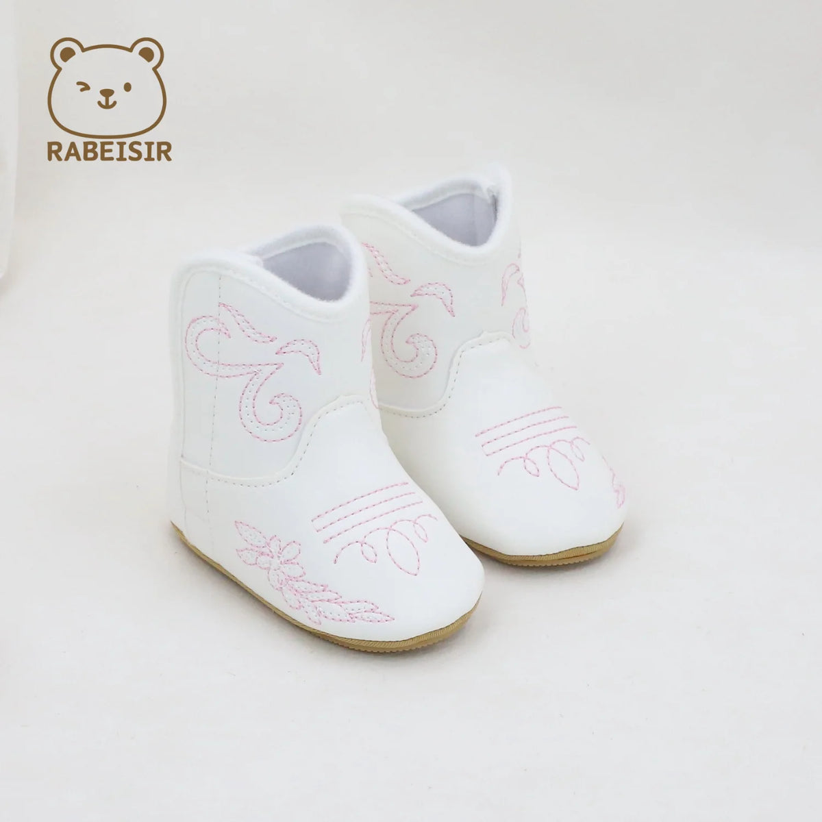 Autumn and winter baby boots, anti-slip and warm, 0-1 and a half year old male and female baby walking shoes, western cowboy boots