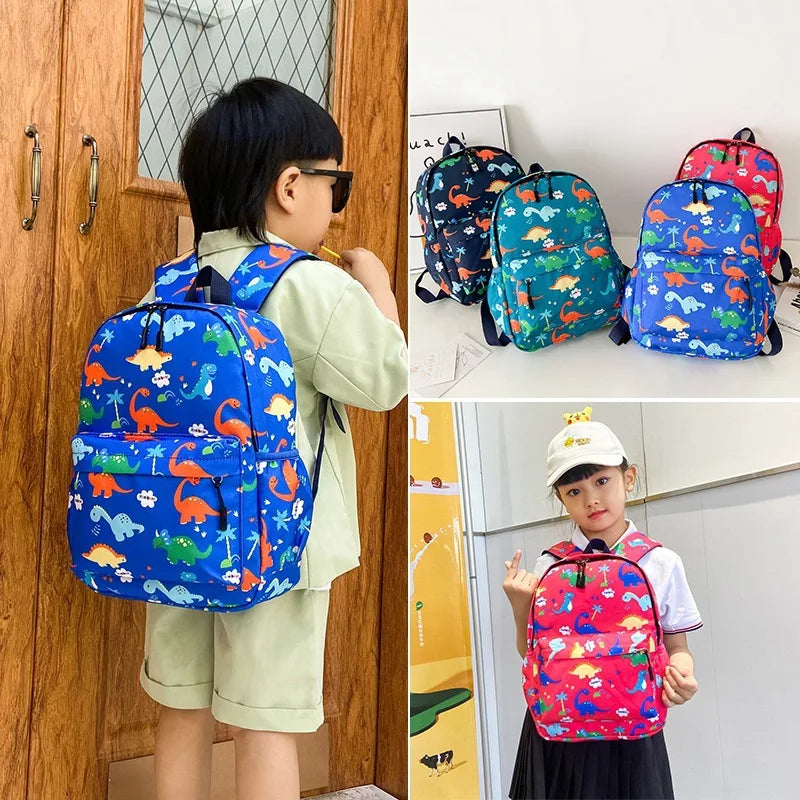 2026 Cute Cartoon Dinosaur Baby Backpacks Kindergarten Schoolbag Children Boys Girls School Bags Adjustable Animals Kid Backpack