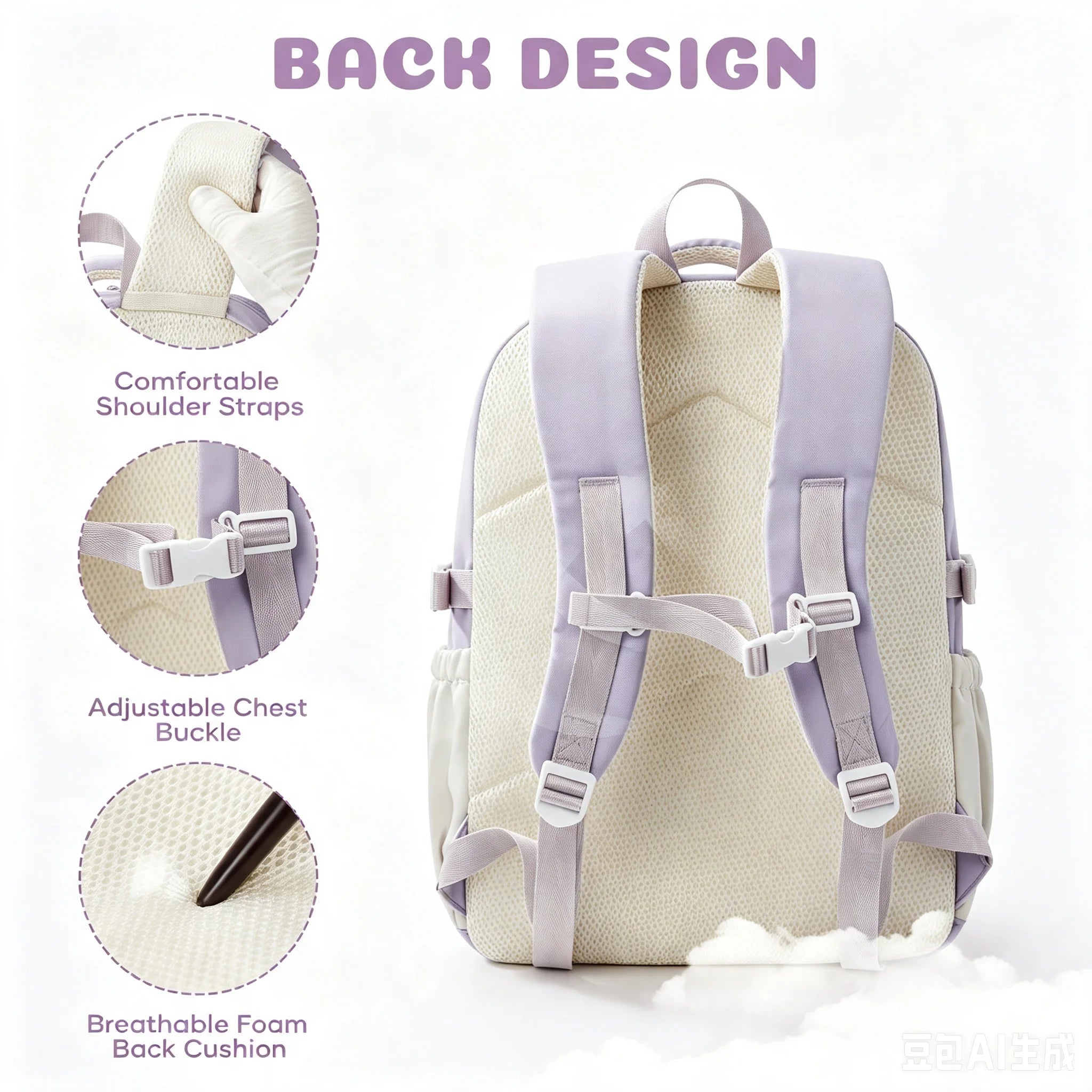 School Bag for Girls, School Backpack Teen Cute Travel Backpacks for Girls, School Girls 5th Grade Elementary School Bookbag
