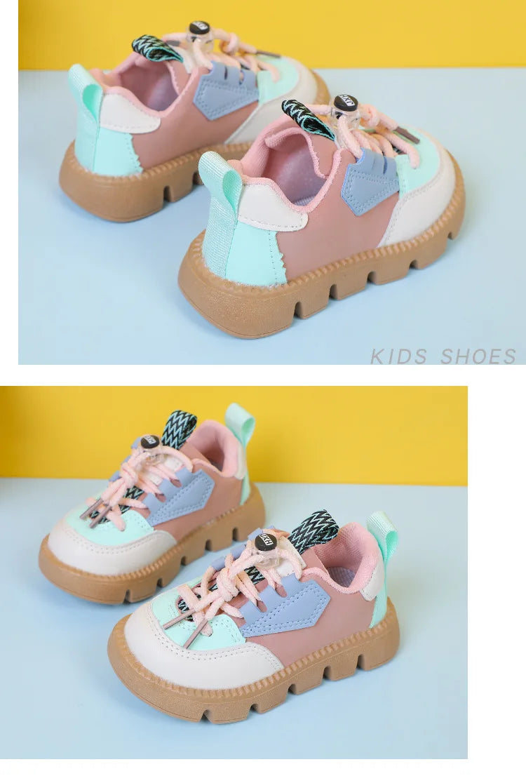 Baby Shoes 2026 New Fashion Casual Girls Boys Sneakers Lace Up Comfortable Breathable Tenis Shoes for Infant Walking Kids Shoes