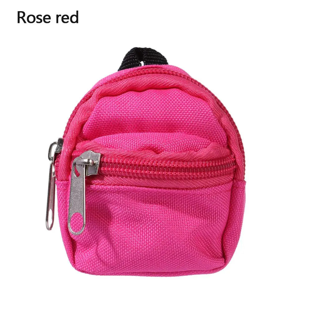 Cute Doll Backpacks Doll Bags Mini Bag Zipper Doll Backpacks Cute School Bags Doll Accessories Toy Dolls Supplies for Doll Play
