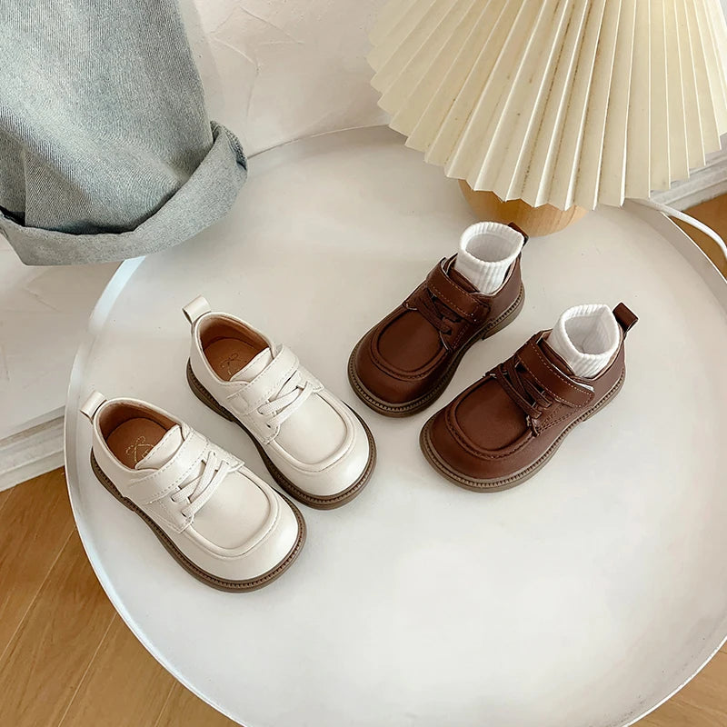Boys Leather Shoes Kids School Performance Shoes Comfortable British Style Children Birthday Party Shoes 2025 Spring Autumn New