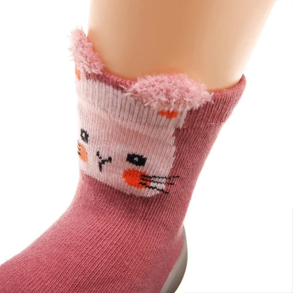 Baby Shoes,Toddler Boys Girls First Walking Socks Shoes,Non-Skid Slipper Indoor Floor Sneakers for Unisex Newborn Infants