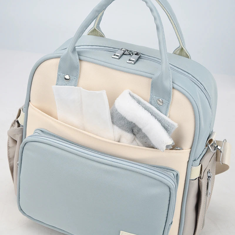 Fashion Diaper Bag for Newborn Baby Waterproof Light Weight Handbag Protable Mommy Backpack Quick Outing Nappy Changing Bag