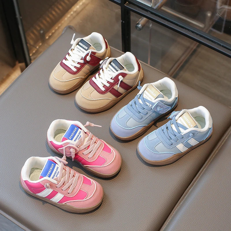 Boys And Girls Canvas Shoes Children's School Performance Shoes Fashion Children Biscuit Bottom Breathable Kids Shoes