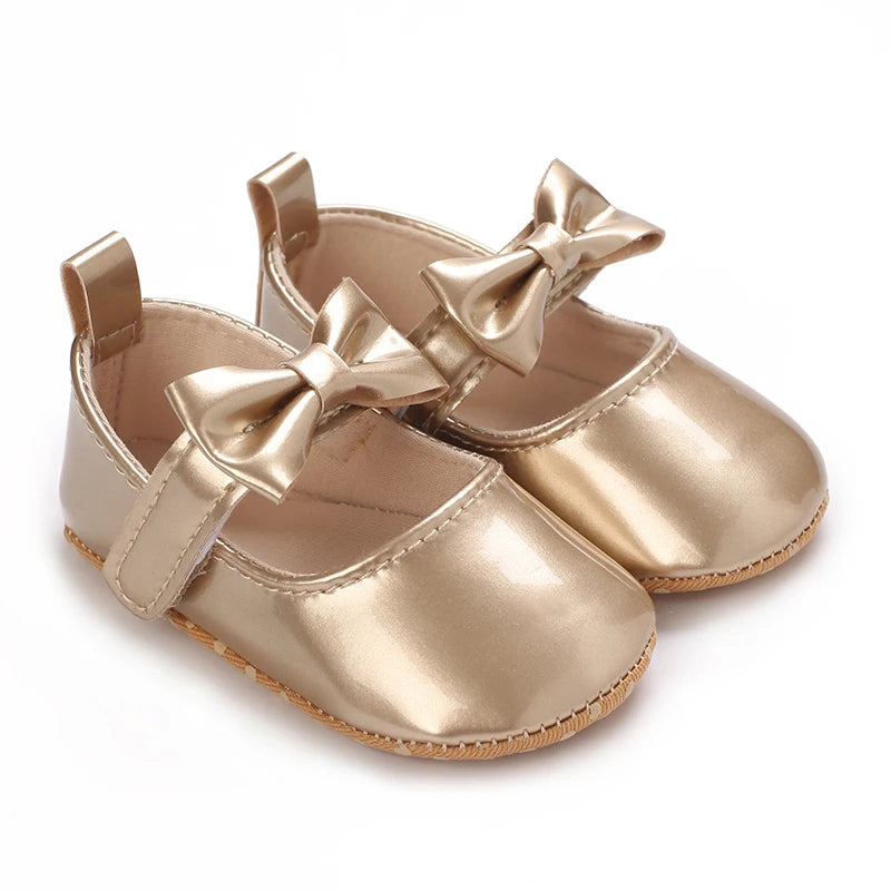 Baby Girl Shoes Bowknot Flats Soft Sole Newborn Princess Walker Sandals Formal Toddler Shoe