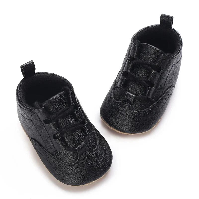 Newborn Baby Boys' Shoes Moccasin Fashion Casual Sports Shoes White Baptist Soft Sole Anti Slip First Step