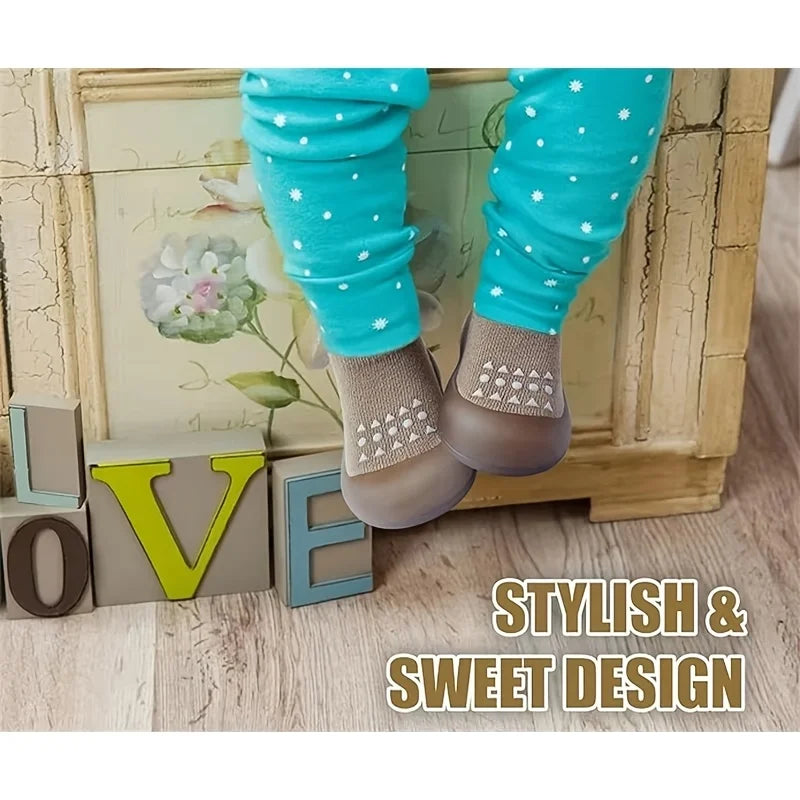 Baby Shoes Boys Girls First Walking Shoes Non Slip Soft Sole Child Floor Sneakers Toddler Infant Kids Rubber Sock Shoes