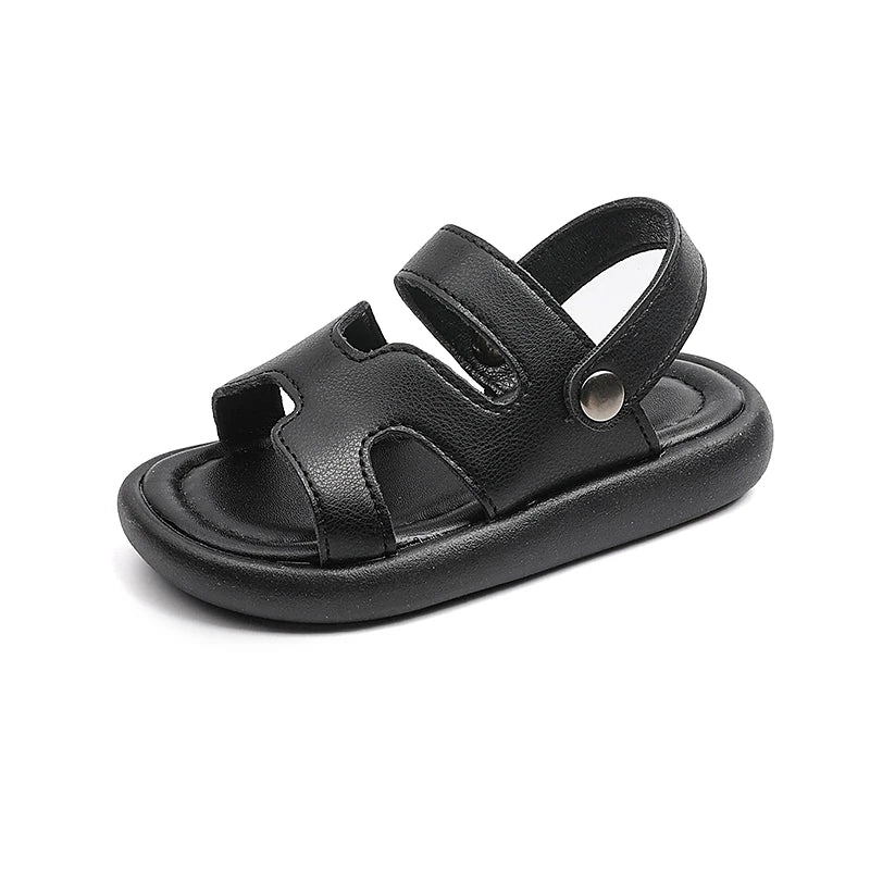 Girls' Sandals 2025 Summer New Open Toe Outdoors Breathable Kid's Beach Shoes Casual Soft Sole Non-slip Children's Shoes 21-30