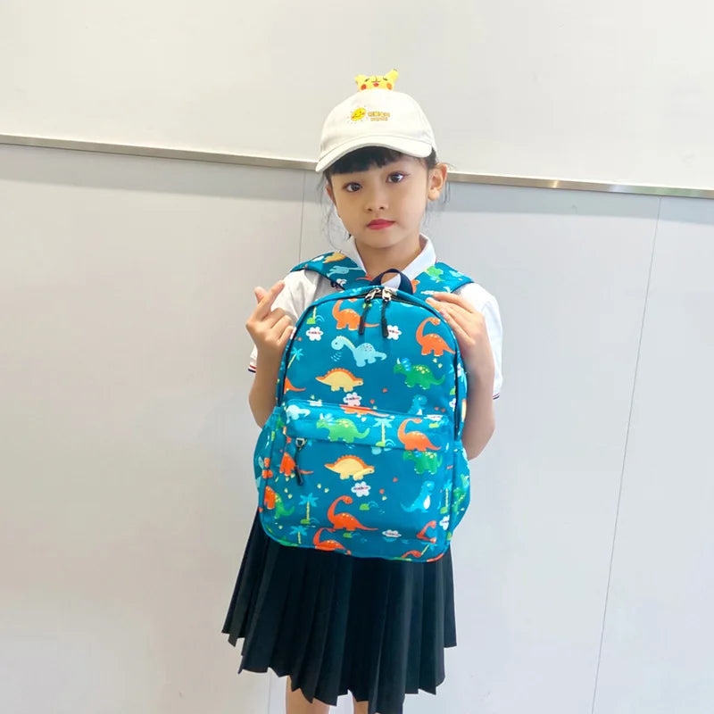 2026 Cute Cartoon Dinosaur Baby Backpacks Kindergarten Schoolbag Children Boys Girls School Bags Adjustable Animals Kid Backpack