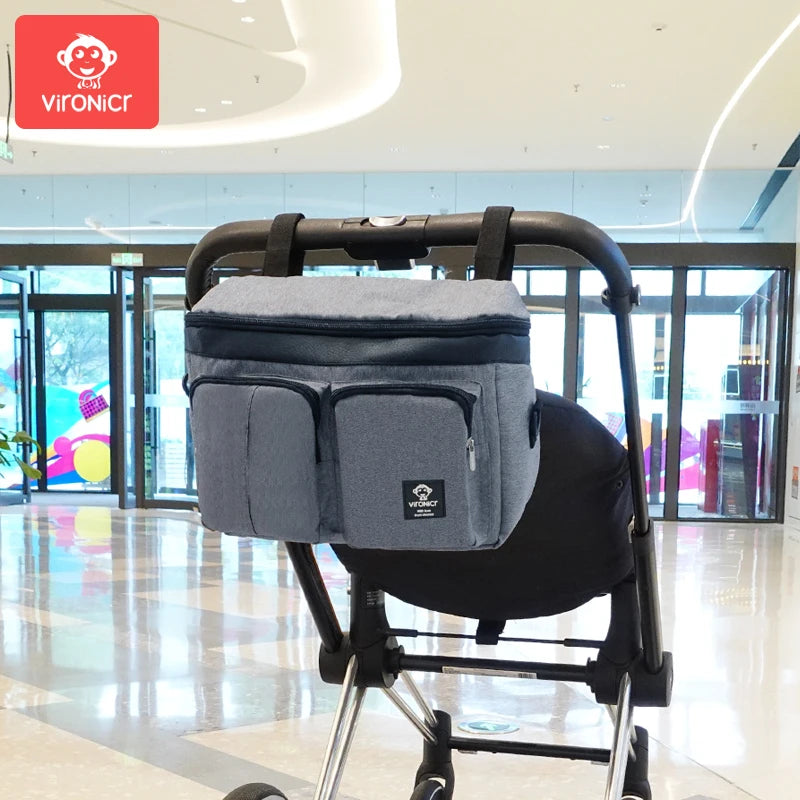 Stroller Organizer Bags Mummy Large Capacity Travel Hanging Bag Bottle Holder Pram Diaper Bags Baby Stroller Accessories