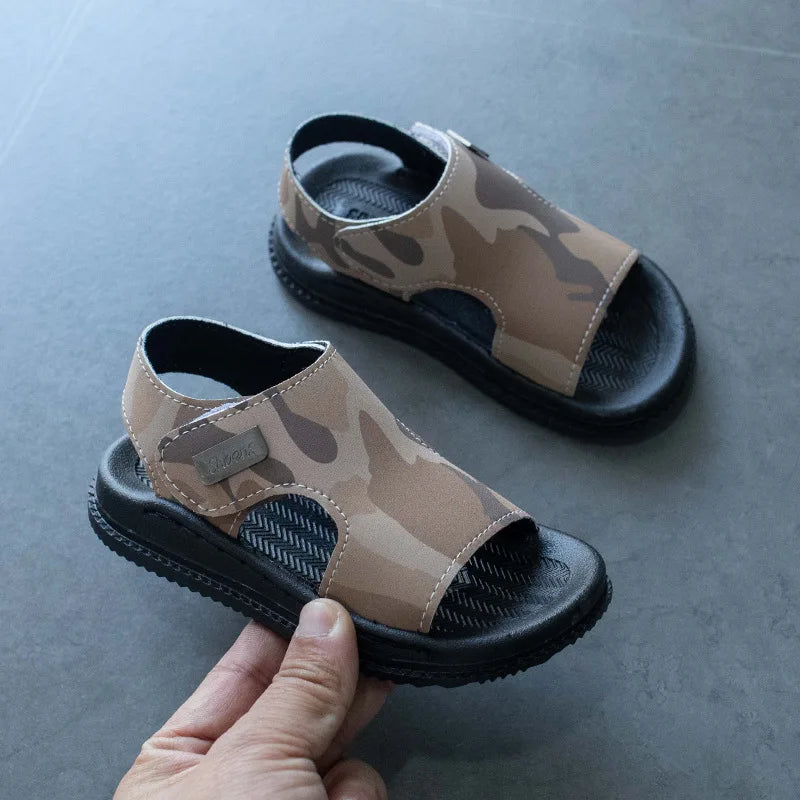 Boys' Sandals 2025Summer New Soft Soled Kid Shoe 1-16y Light Sandals for Girls Casual Beach Shoes Anti Slip Boys Shoe Sandalias