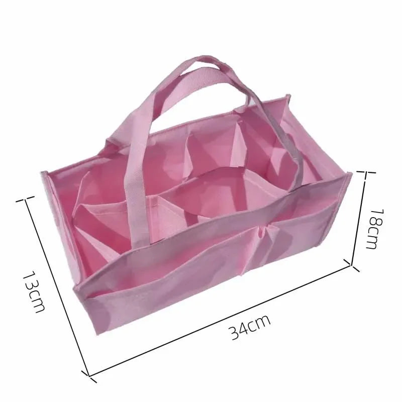 Portable Mummy Bag Large Capacity Baby Tote Diaper Organizer Nappy Maternity Handbag Bottle Storage Multi-Function Separate Bag