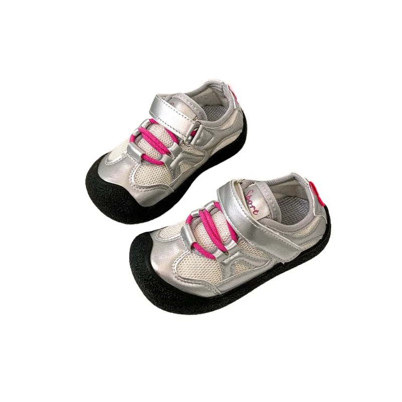 Baby Walking Shoes Toes Capped Toddler Kids Sports Shoes Soft Bottom Non-slip 2026 New Fashion Kids Casual Shoes Breathable