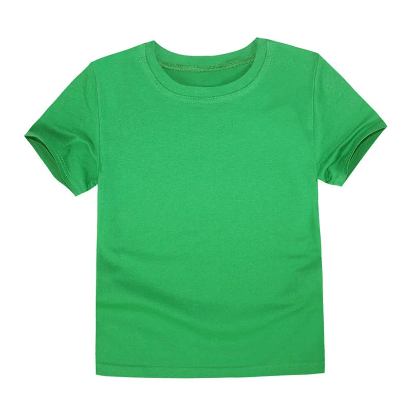 Boys T Shirt for Kids 2 3 4 5 6 7 8 9 10 11 12 13 14 Years 2024 Cotton Summer Top Green Yellow Red Baby Toddler Clothes Korean