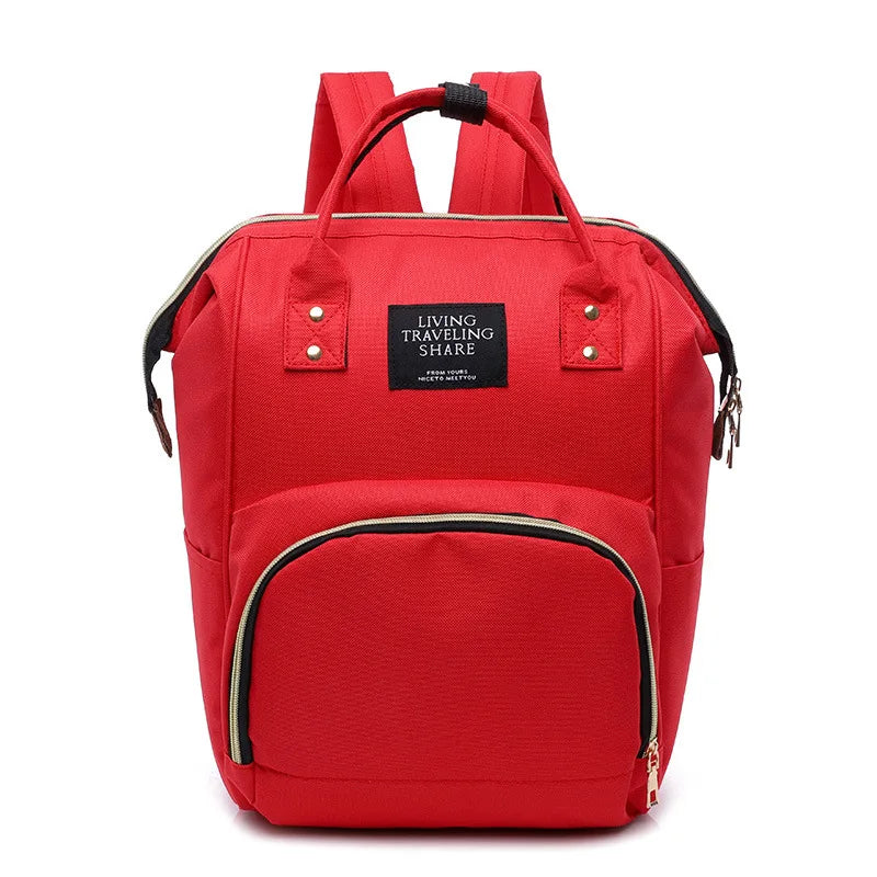 Large Capacit Wide Open Designed Baby Diaper Bag, Multi-Function Waterproof Travel Backpack Nappy Tote Bags for Mom & Dad,