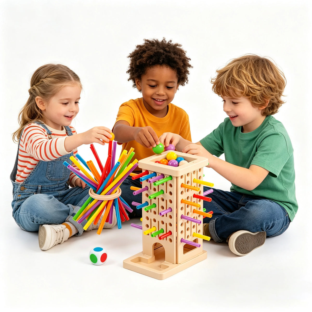 NEW Montessori Stick Pulling Game - Colorful Fine Motor Skills Toy, Parent-Child Interactive Educational Toy