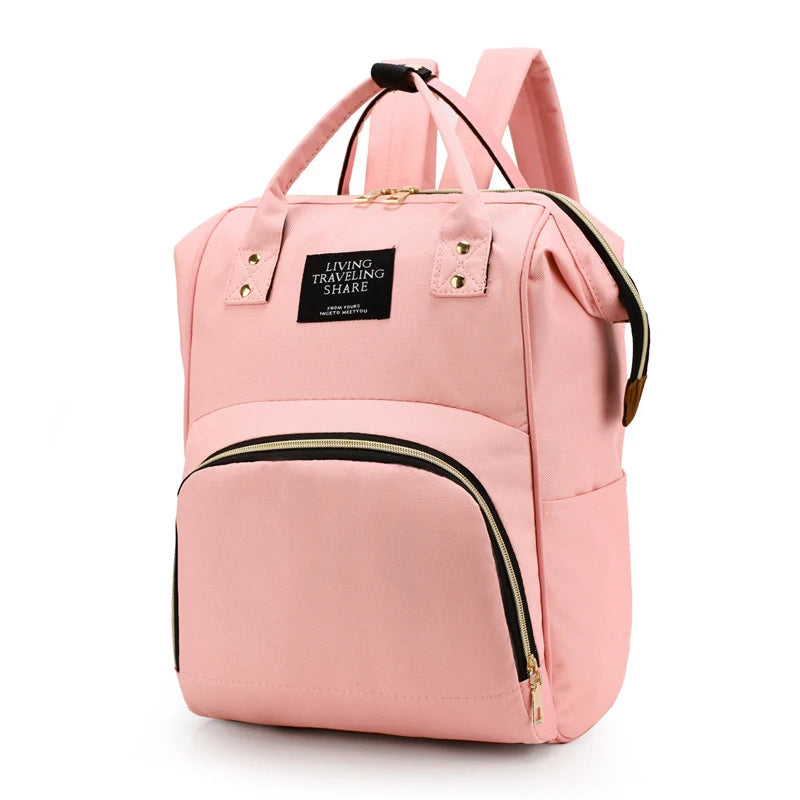 Large Capacity Canvas Mummy Bag Multifunctional Baby Bottle Thermal Insulation Travel Storage Bag Fashion Mummy Bag Hanging Bag