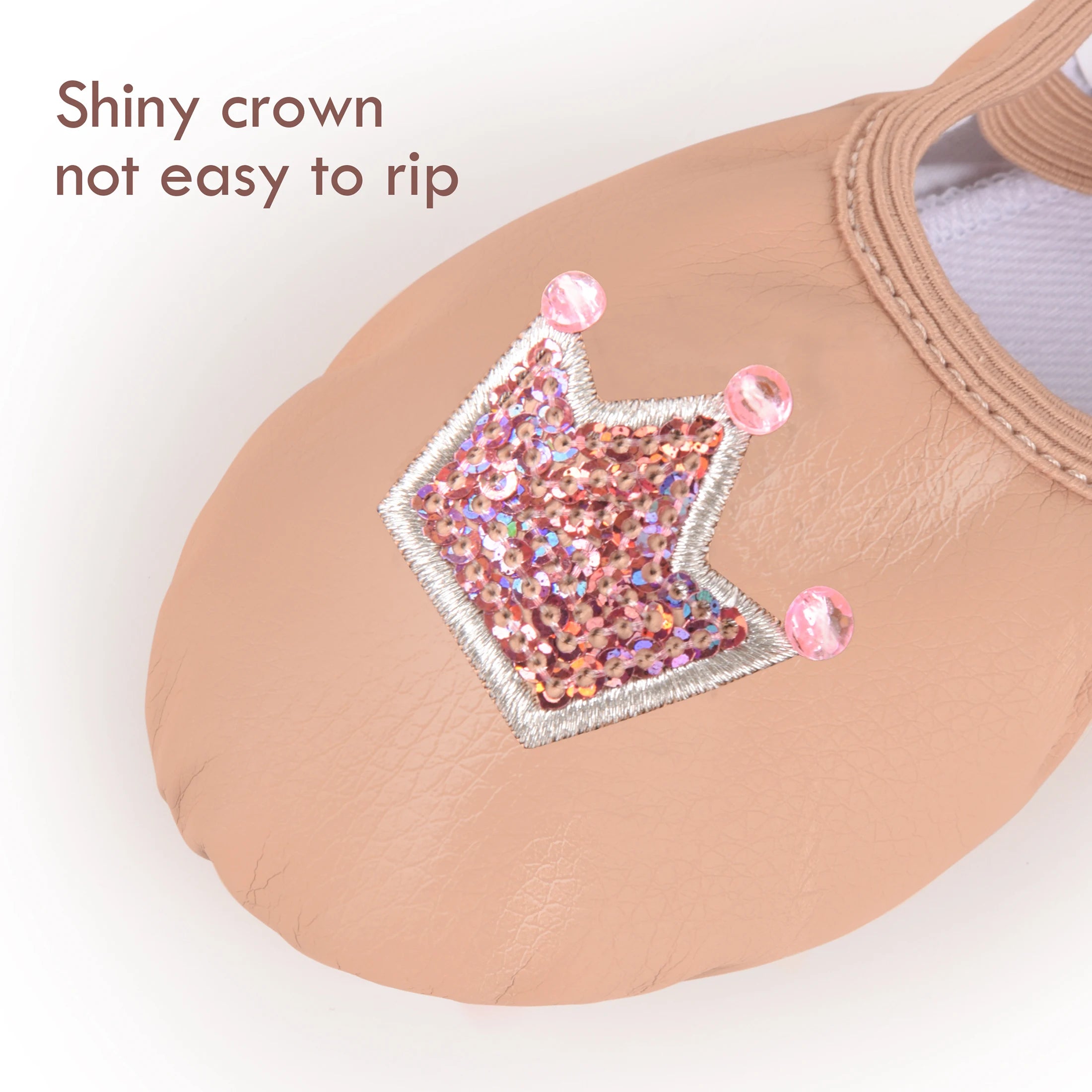 Girls Ballet Leather Shoes  Split-Sole Flats Dance Shoes for Ballerina Dancing Toddler/Little Kid/Big Kid
