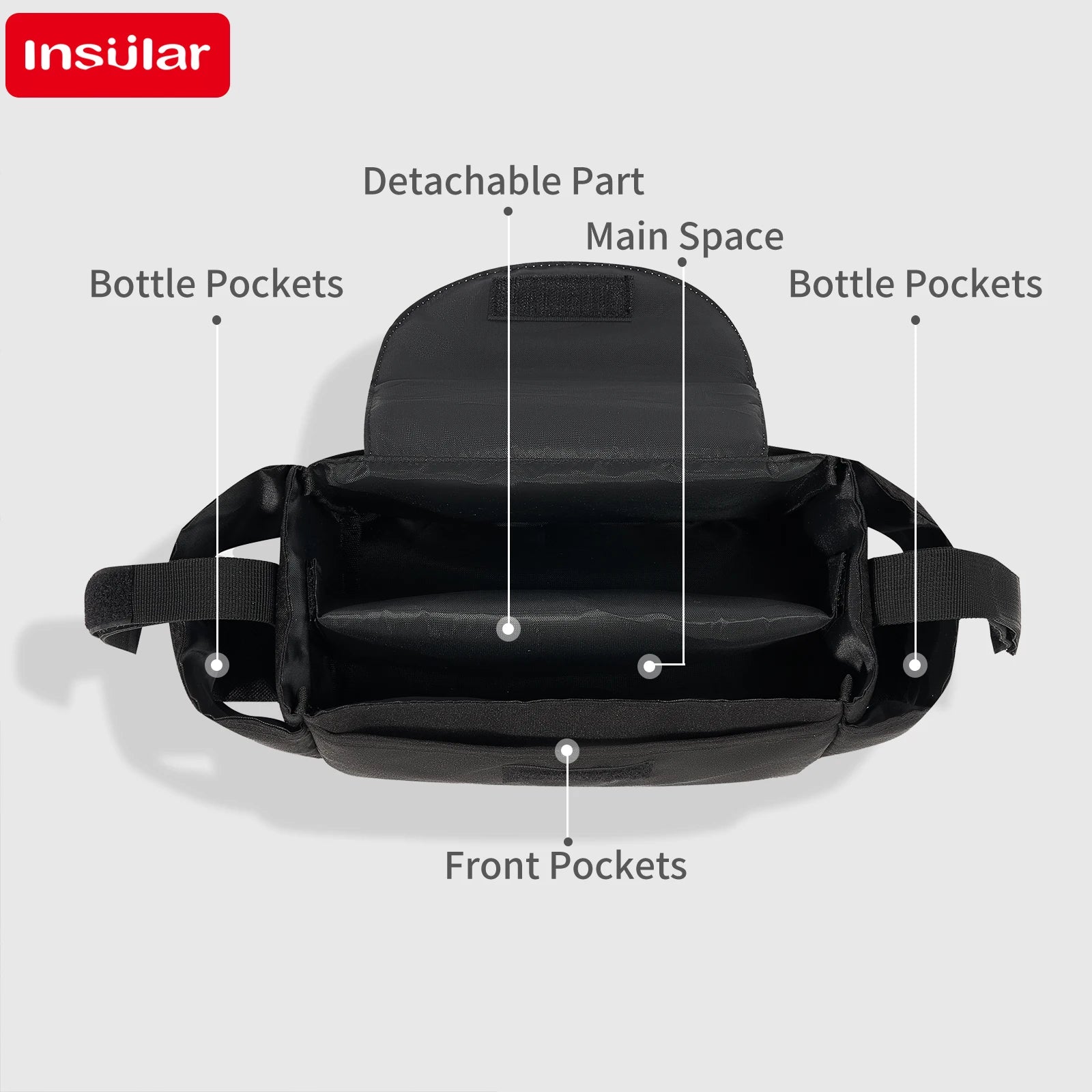 Baby Cartoon Stroller Bag Mommy Packs Stroller Hanging Bags Infant Diaper Nappy Packets Feeding Bottle Sacks Portable Waterproof