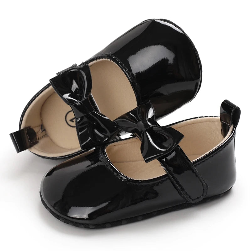 Baby Girl Shoes Bowknot Flats Soft Sole Newborn Princess Walker Sandals Formal Toddler Shoe