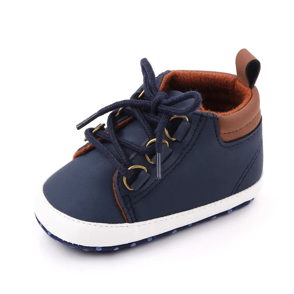 Baby Shoes Spring and Autumn Style Soft Cotton Anti-slip Sole Cassual for Boys and Girls 0-9-18 Months Toddler Prewalking D2351