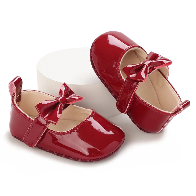 Baby Girl Shoes Bowknot Flats Soft Sole Newborn Princess Walker Sandals Formal Toddler Shoe