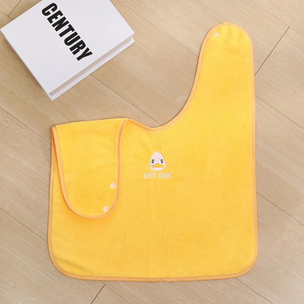 Soft Baby Bibs Skin Friendly Adjustable Snaps Children's Washcloth Water Absorbent Toddler Face Towel for Feeding Eating