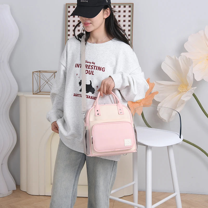 Fashion Diaper Bag for Newborn Baby Waterproof Light Weight Handbag Protable Mommy Backpack Quick Outing Nappy Changing Bag