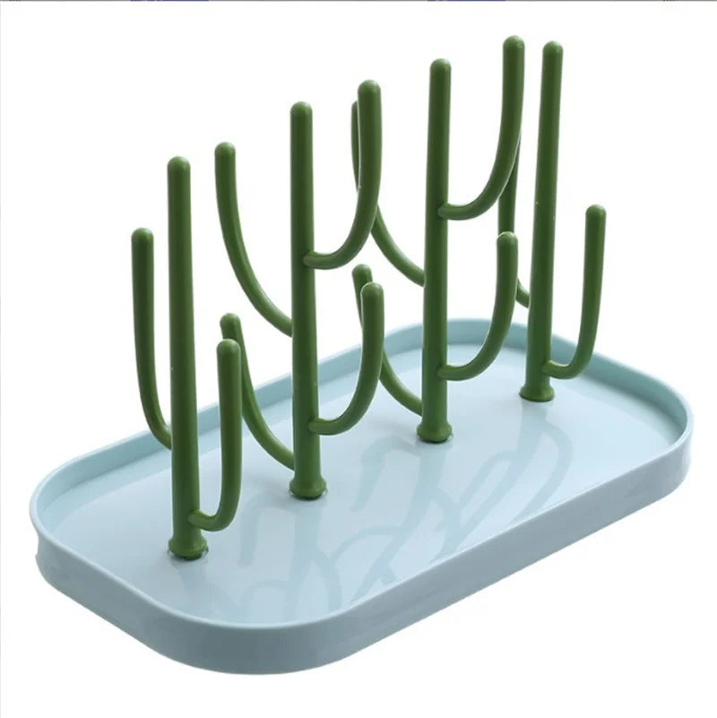Baby Essentials Bottle Drying Rack for Kitchen Counter,Detachable Bottle Dryer Holder with Base.for Nipples,Cups,Pump Parts