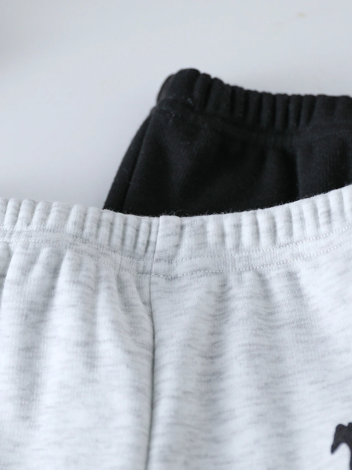 Winter 3-Piece Set for Baby Boys Fashionable Casual Ponytail Print Ankle Binding Long Single Pants
