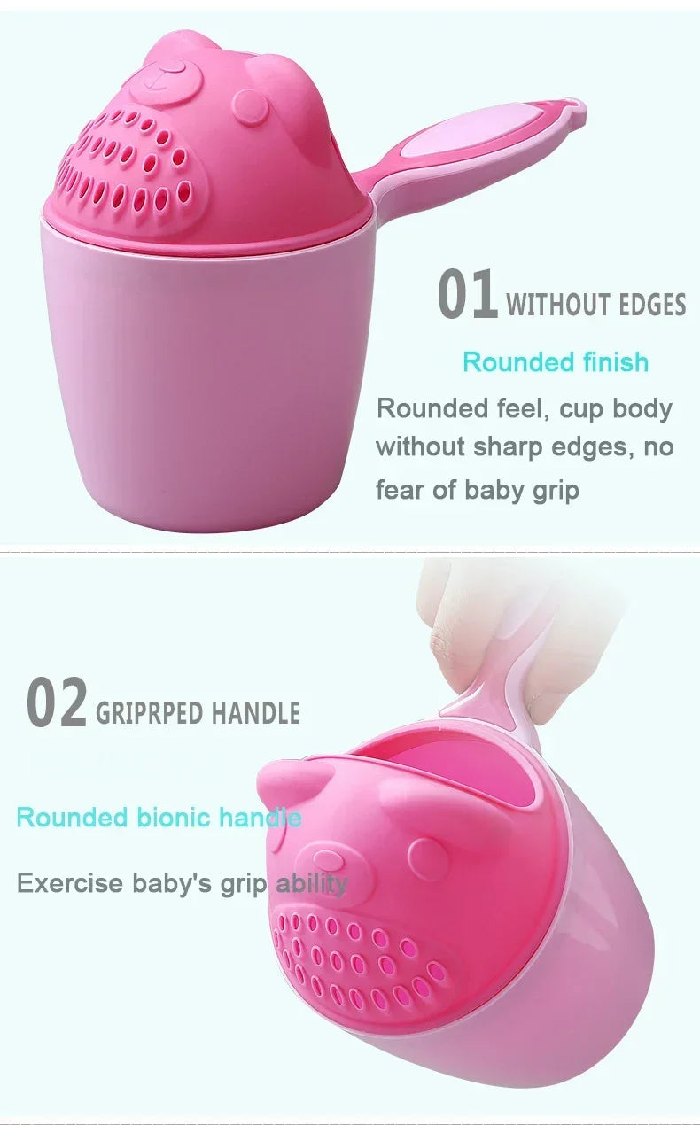 Toddler Shampoo Cup Baby Bath Caps Children Bathing Shower Spoons Child Washing Hair Cup Kids Bath Tools Kids Care Accessories