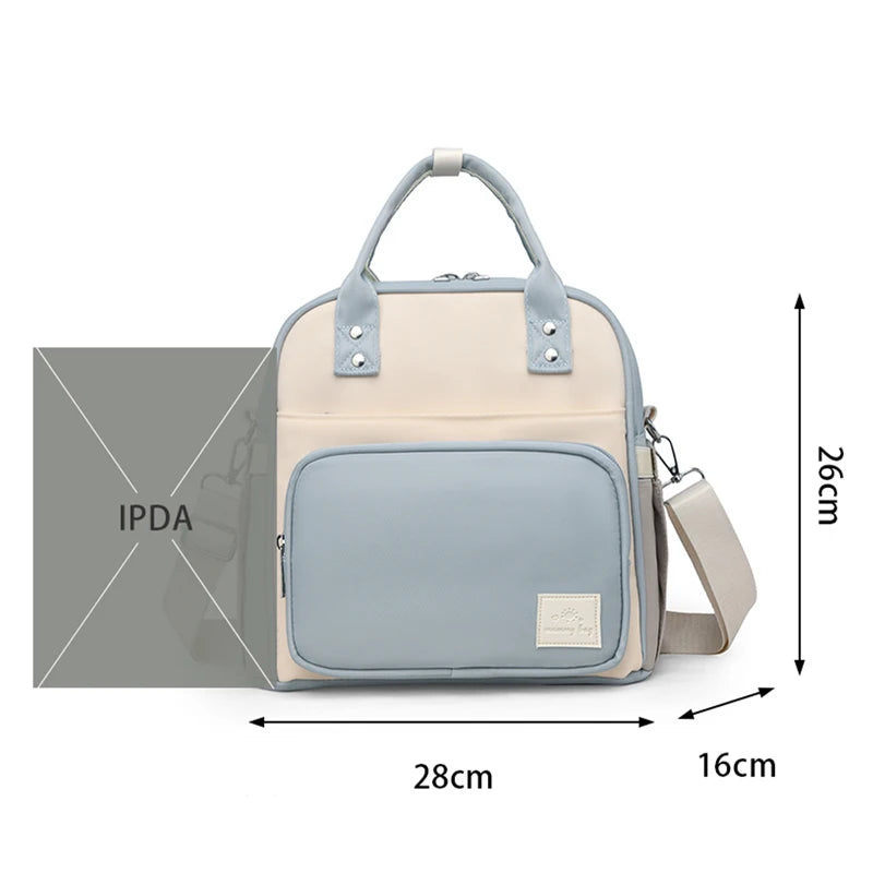 Fashion Diaper Bag for Newborn Baby Waterproof Light Weight Handbag Protable Mommy Backpack Quick Outing Nappy Changing Bag