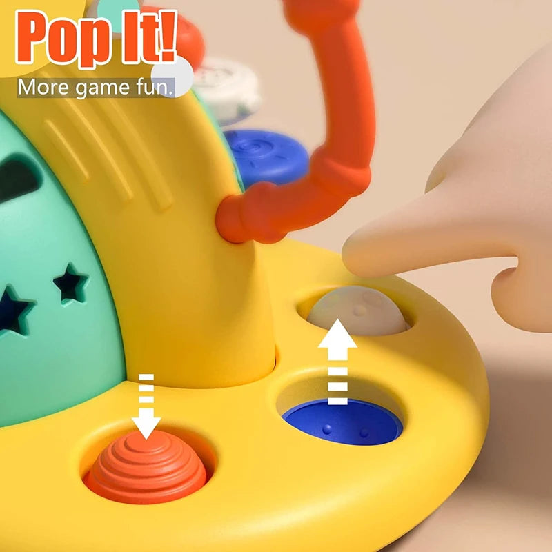 Montessori Baby Sensory Toys Pull String Finger Grasp Training Learning Education Toys Silicone Push Pull String Activity Toy