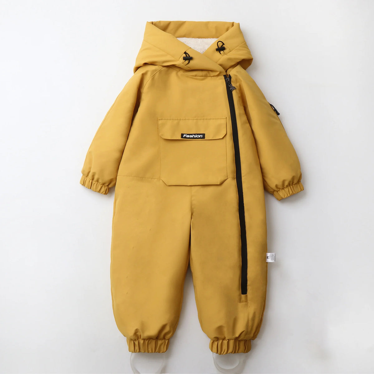 2026 Winter Baby  Clothes Warm Fur Lining Boys Snowsuit Windy Proof Baby Ski Rompers Kids Girls Jumpsuits  2-5Y