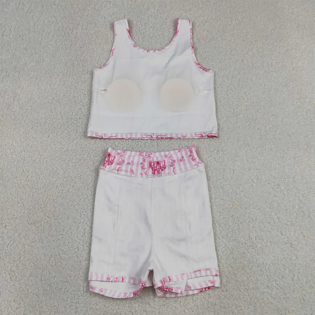 Baby Girls Clothes Dresses Toddler Girl Summer Athletic Acive Wear with Under Pink Castles Yoga Vest Top Sports Skorts Sets