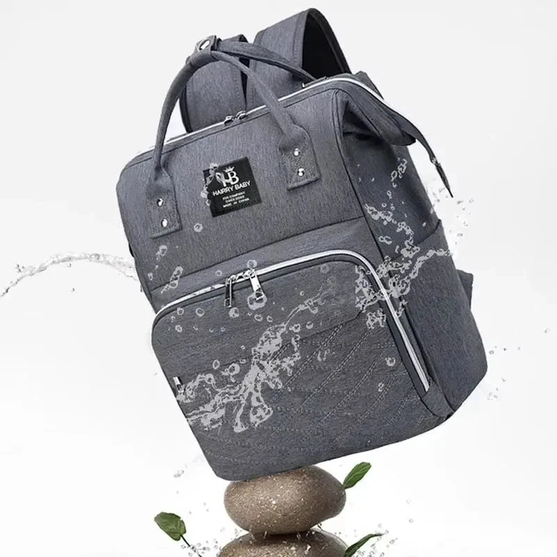 Large Capacity Mommy Diaper Bag Baby Stroller Hanging Backpack with Changing Mat Multifunctional Baby Nursing Bag