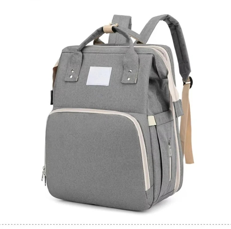 Factory Wholesale OEM ODM Custom Mummy Bag With Bed Cradle Baby Backpack Diaper Bag With Changing Station Mother Baby Care Bag