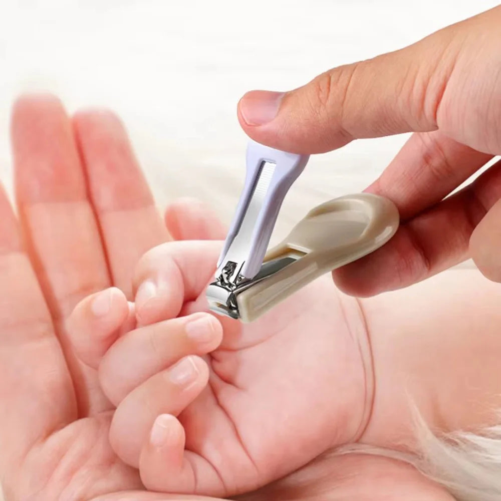 Baby Grooming Kit 9PCS Newborn Care Set with Nail Clipper Hair Brush Comb Thermometer Baby Hygiene Essentials Travel Kit