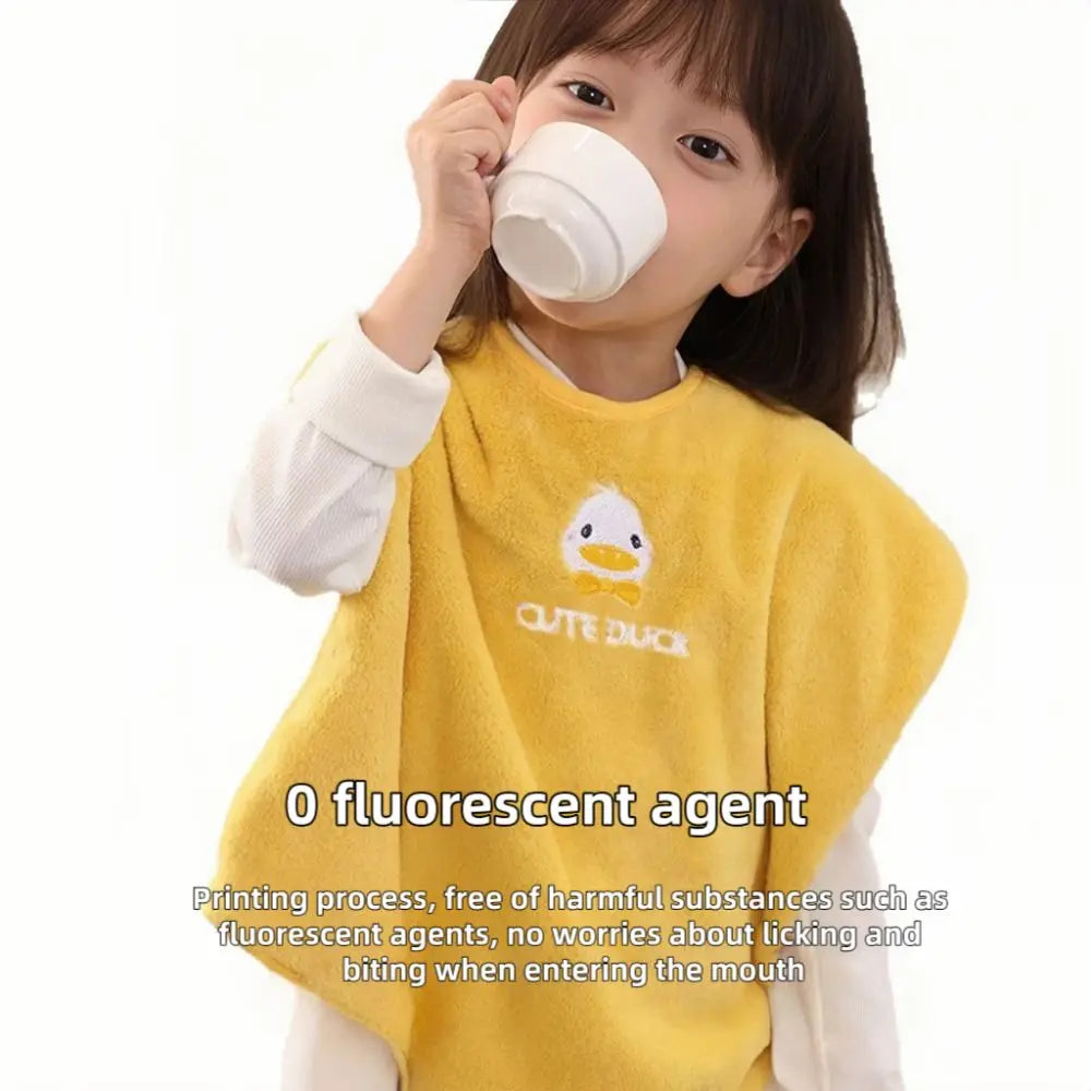 Soft Baby Bibs Skin Friendly Adjustable Snaps Children's Washcloth Water Absorbent Toddler Face Towel for Feeding Eating