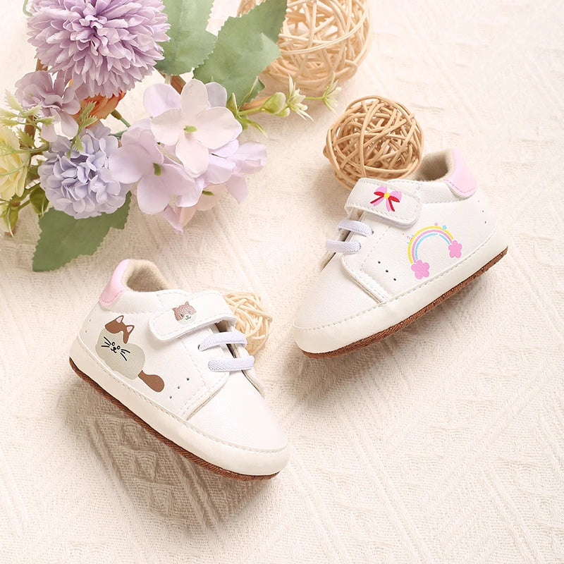 Fashionable 0-18M Baby Casual Sports Shoes For Spring And Autumn Men And Women High-Quality Soft Soled Anti Slip Walking Shoes