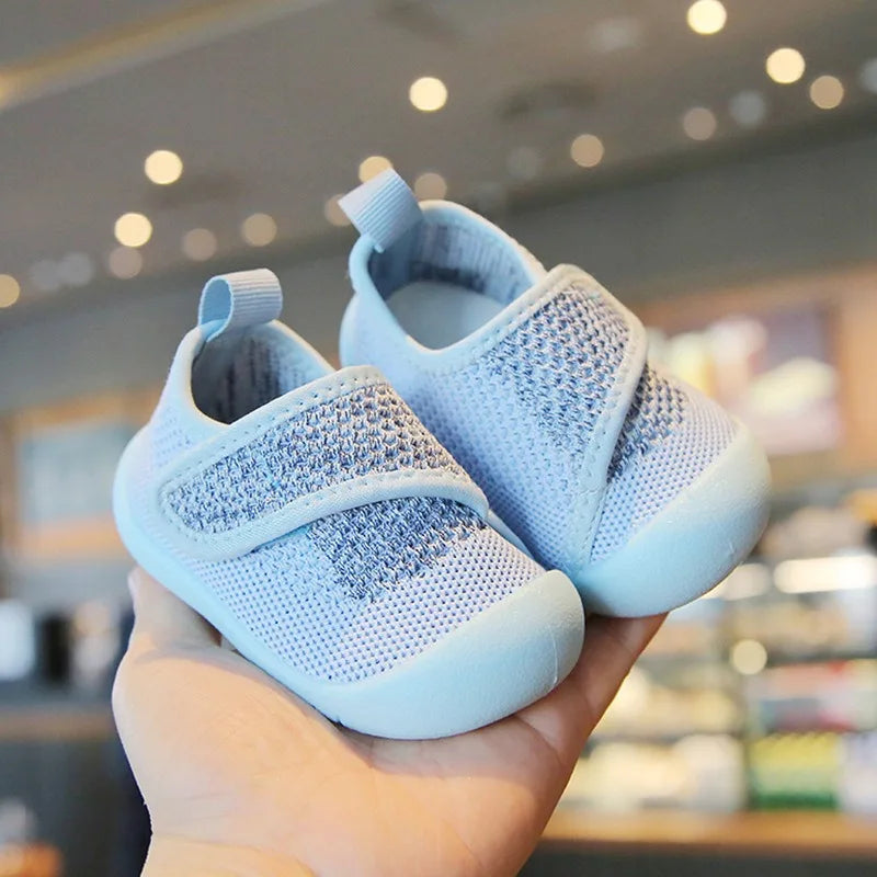 Baby Boys Girls Walking Shoes Spring Autumn Kids Casual Shoes Mesh Children Soft Sole Anti Slip Infant Newborn Knitted Shoes