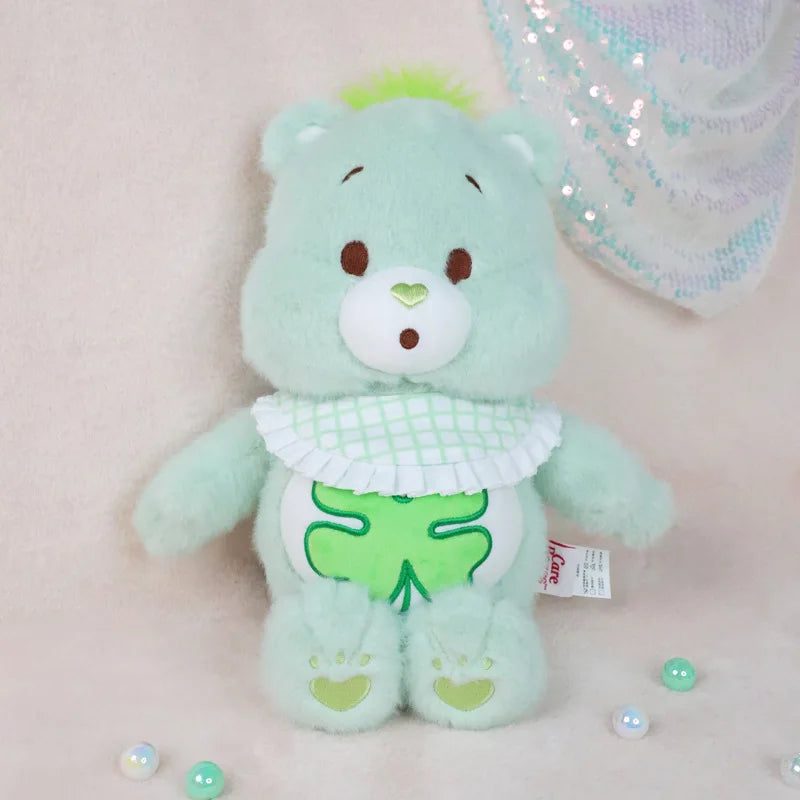 Genuine Carebears New Bib Bear Baby Plush Toy Rainbow Bear Doll Doll Companion Gift